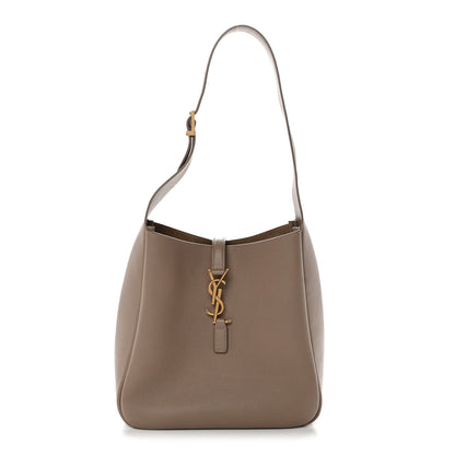 Saint Laurent Grained Calfskin Small Le 5 A 7 Soft Hobo Dusty Grey 1 of 11