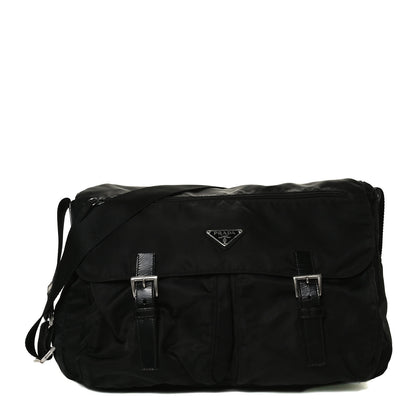 Prada Nylon Vela Messenger Bag Black 1 of 20