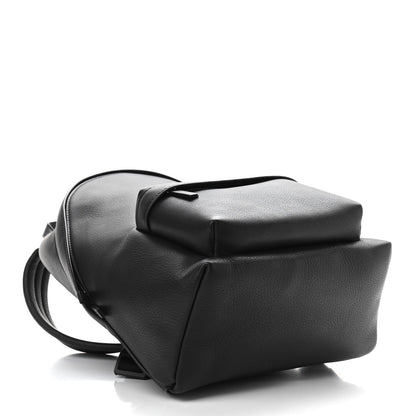 Balenciaga Smooth Calfskin Logo Small Everyday Backpack Black White 4 of 12
