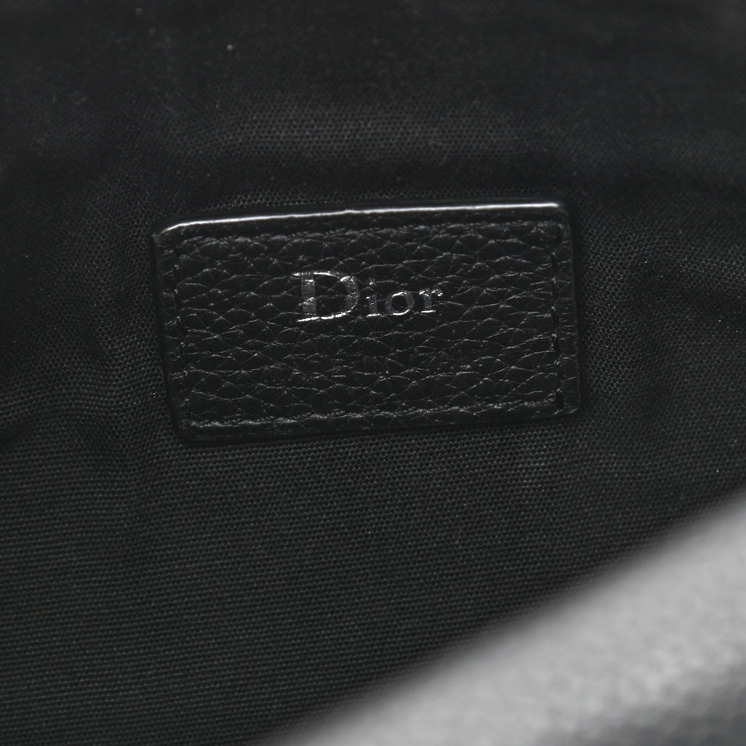 Christian Dior HOMME Grained Calfskin Mens Roller Pouch Black 6 of 9