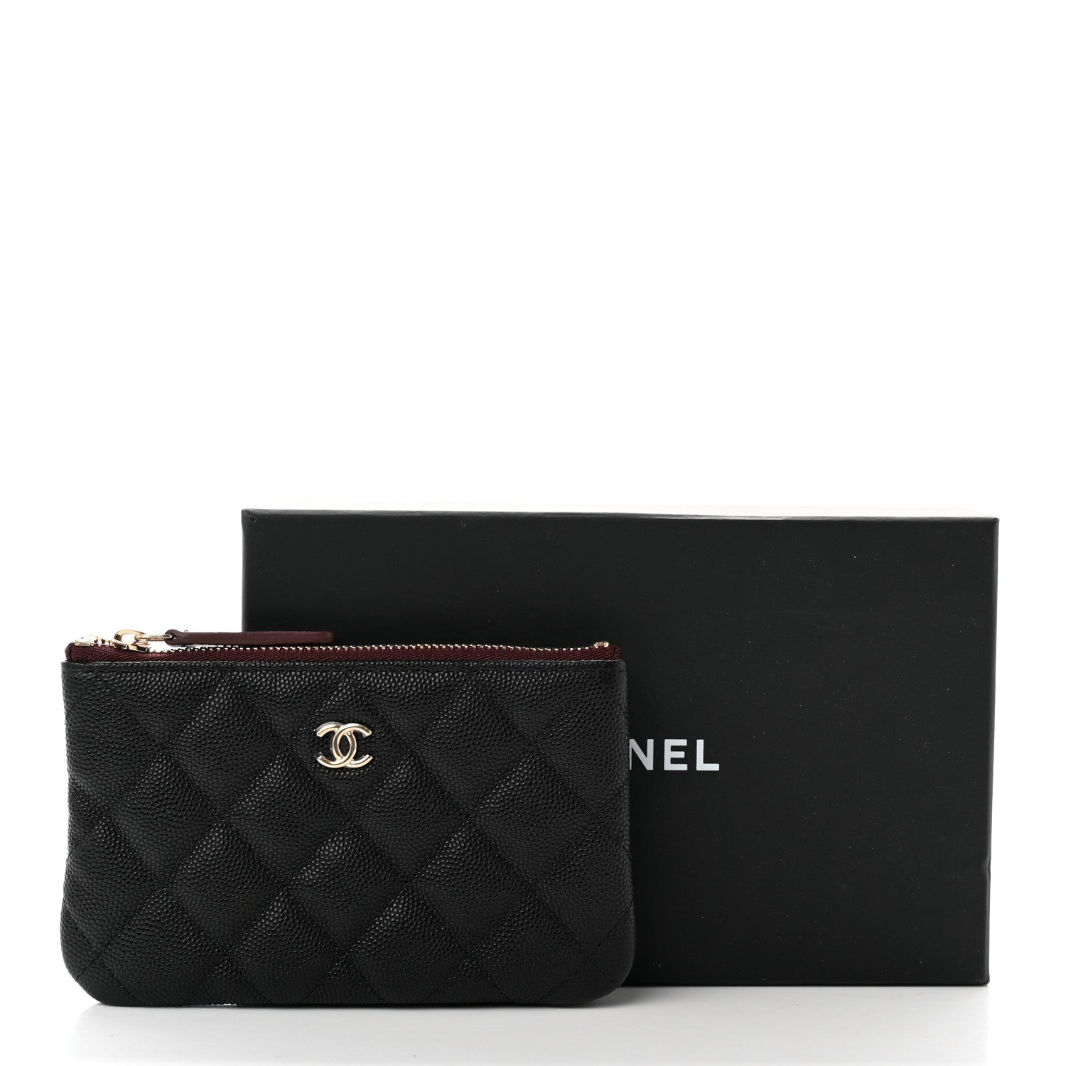 Chanel Caviar Quilted Small Cosmetic Case Black 8 of 8