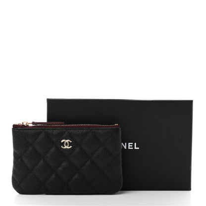 Chanel Caviar Quilted Small Cosmetic Case Black 8 of 8