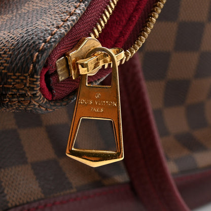 Louis Vuitton Damier Ebene Cuir Taurillon Hyde Park Fuchsia 11 of 12