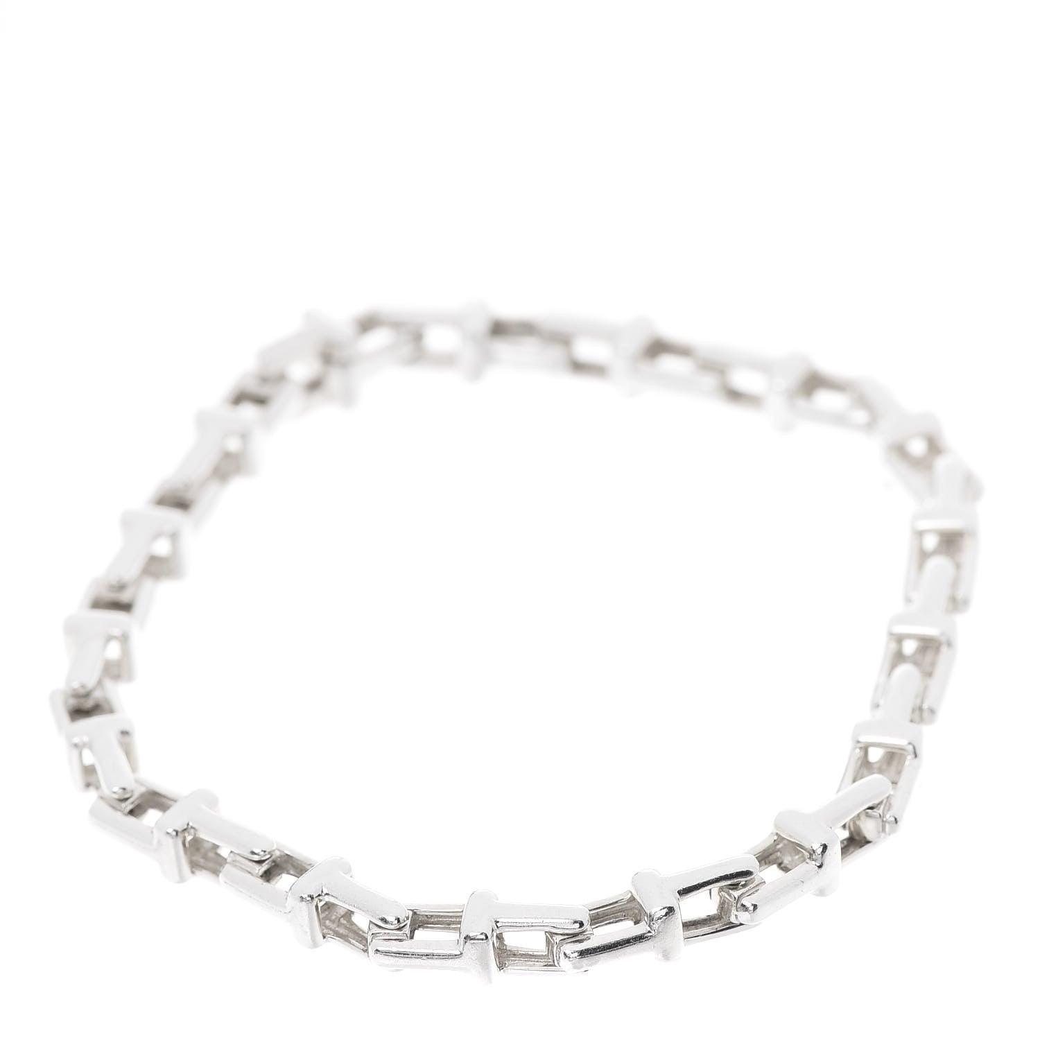 Tiffany Sterling Silver Narrow T Chain Bracelet 1 of 6