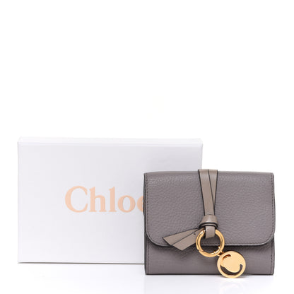 Chloe Calfskin Alphabet Trifold Wallet Cashmere Grey 12 of 12