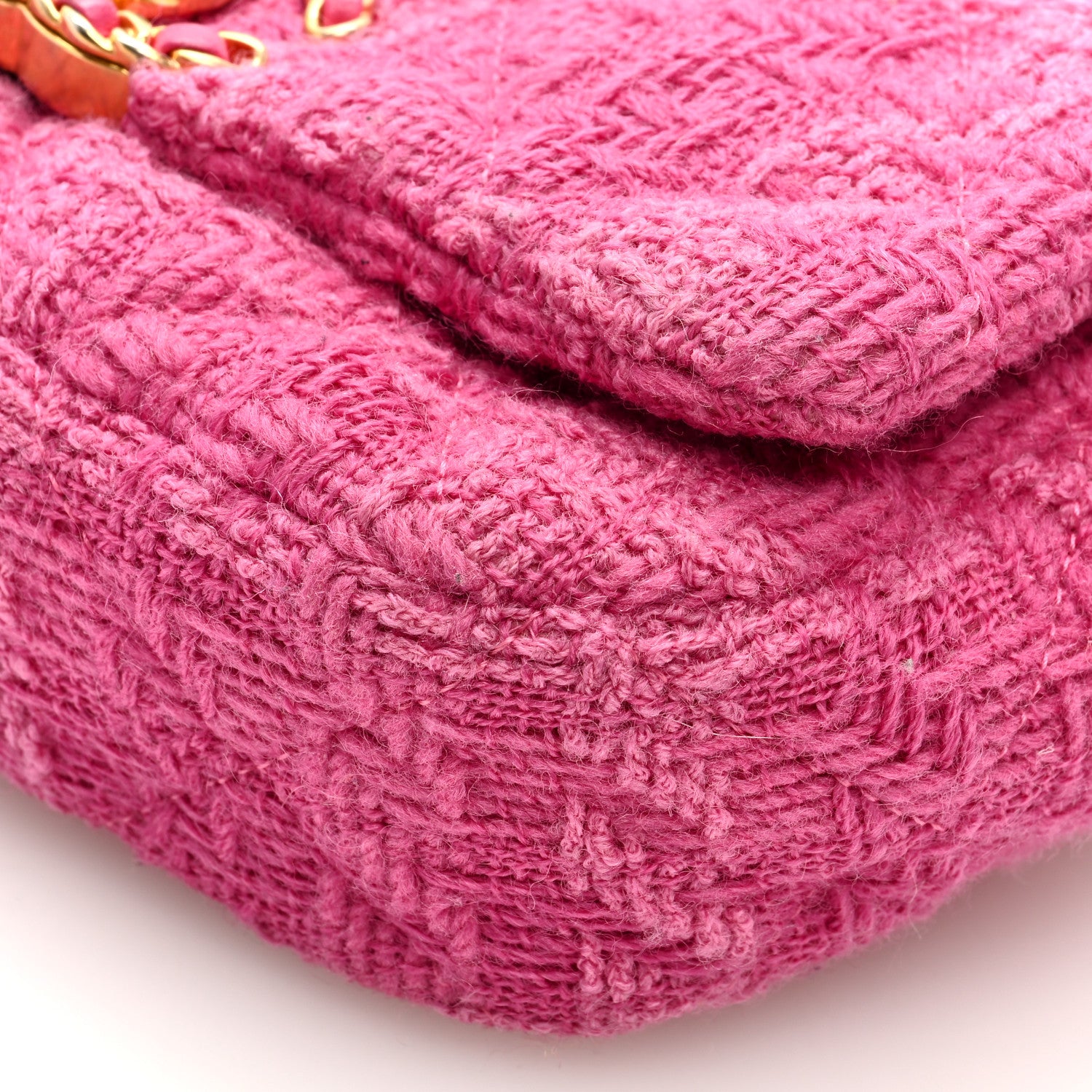Chanel Tweed Quilted Chanel 19 Waist Bag Pink 8 of 8