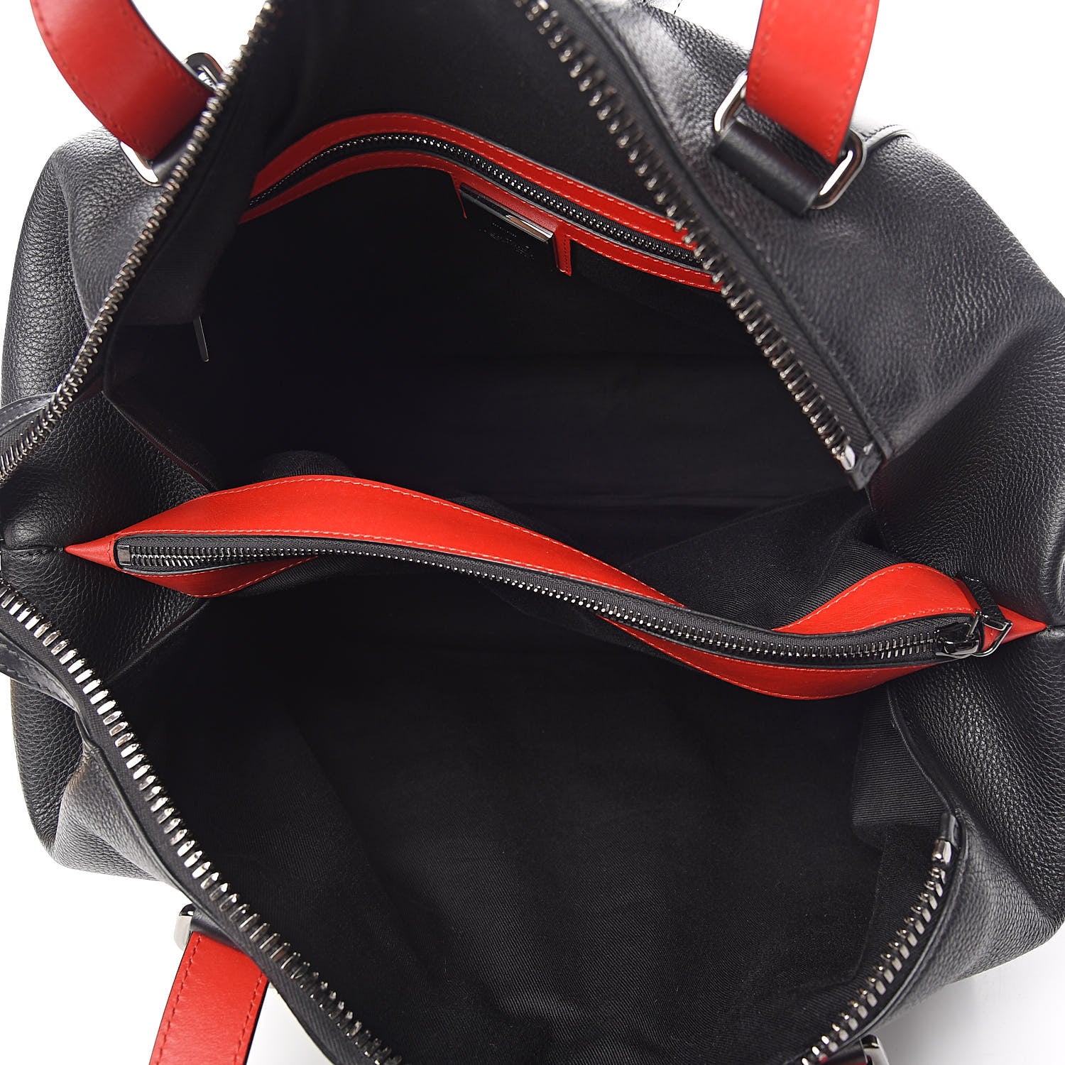 Christian Louboutin Grained Calfskin Studded Duffle Black 5 of 11