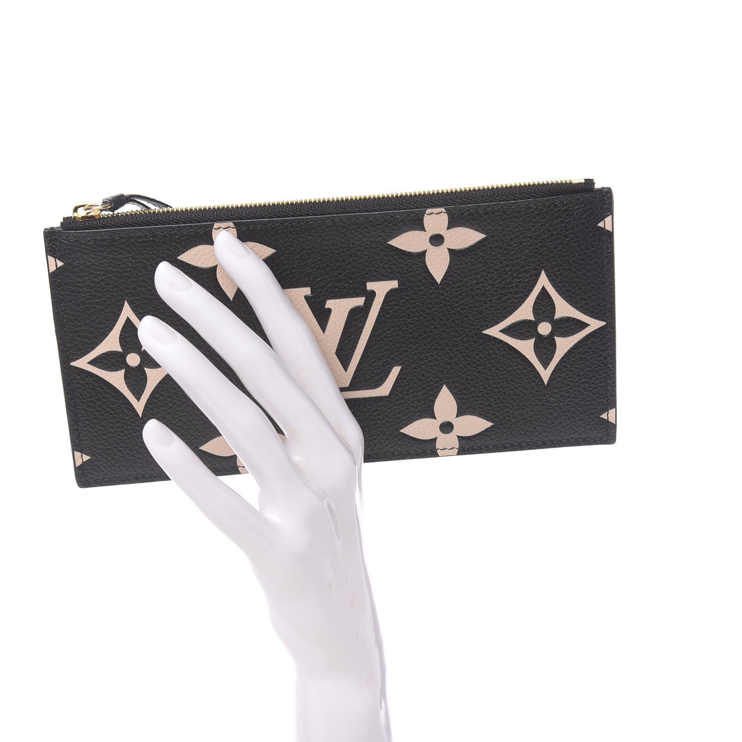 Louis Vuitton Empreinte Monogram Giant Crafty Pochette Felicie Zippered Insert Black 2 of 6