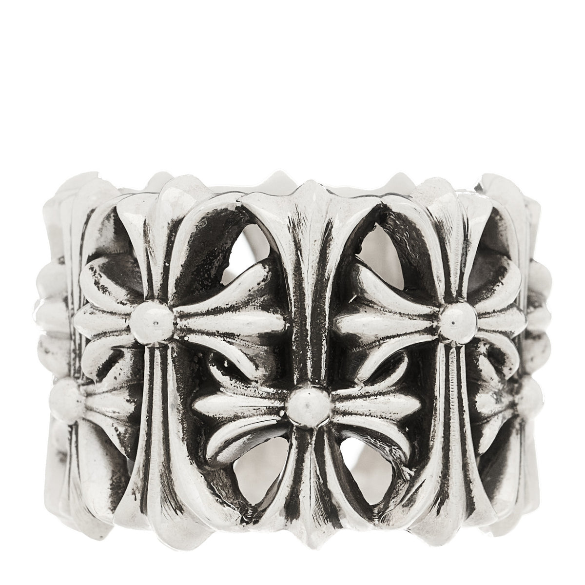 Chrome Hearts Sterling Silver Cemetery Cross Ring 65 11 3 of 6
