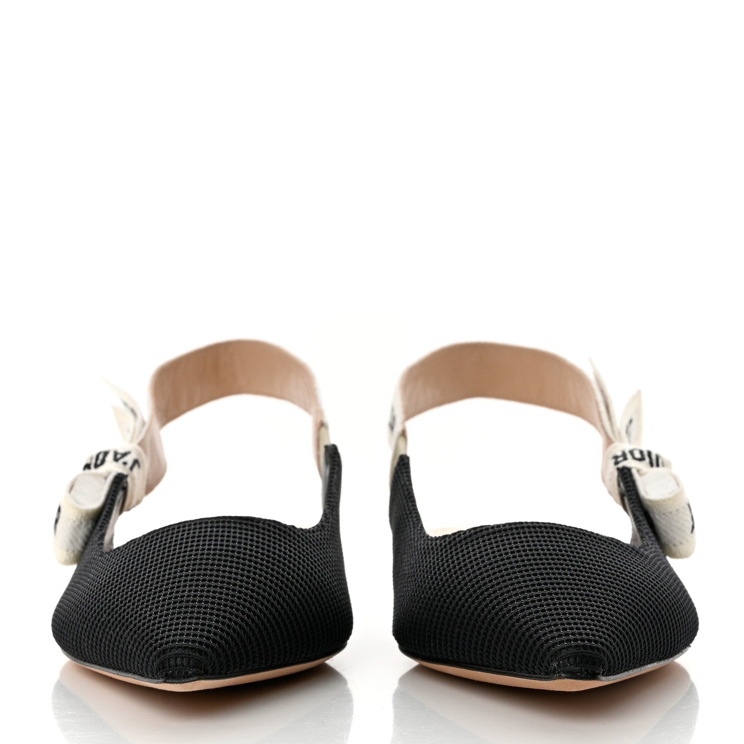 Christian Dior Technical Canvas Ribbon J'Adior Slingback Ballet Flats 36.5 Black 2 of 8