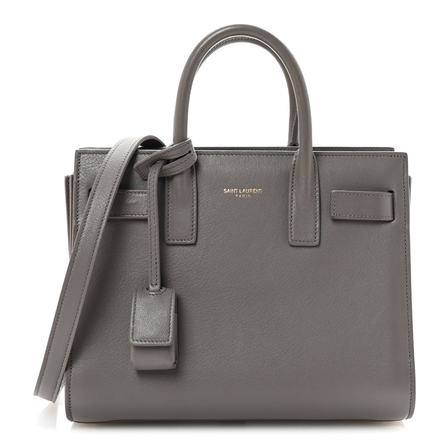 Saint Laurent Calfskin Nano Sac De Jour Fog 1 of 9