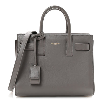 Saint Laurent Calfskin Nano Sac De Jour Fog 1 of 9