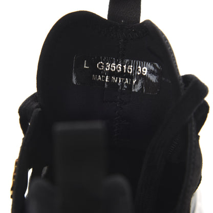 Chanel Fabric Calfskin Suede CC Sneakers 39 Black 8 of 9
