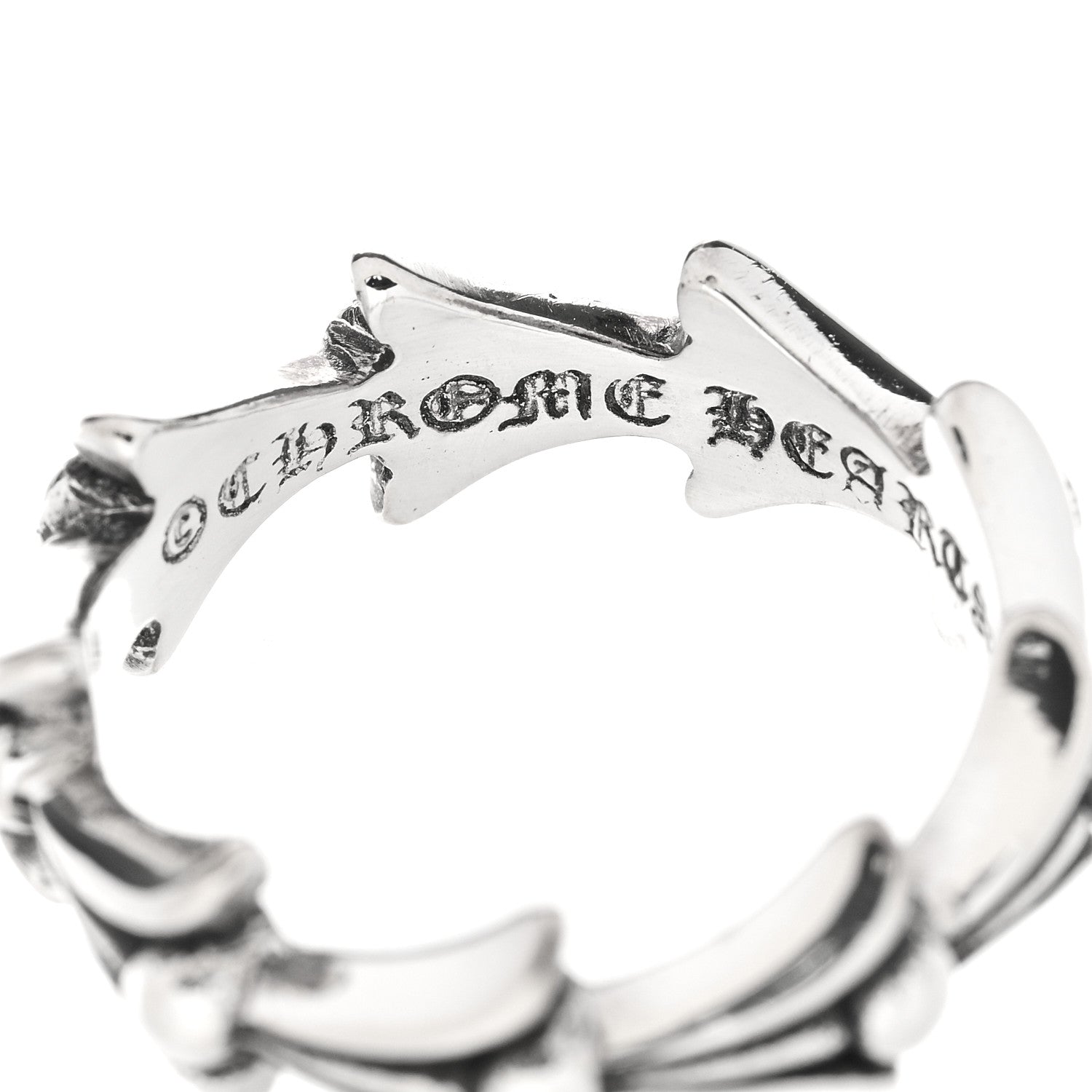 Chrome Hearts Sterling Silver Crosstail Ring 50 5.5 5 of 5