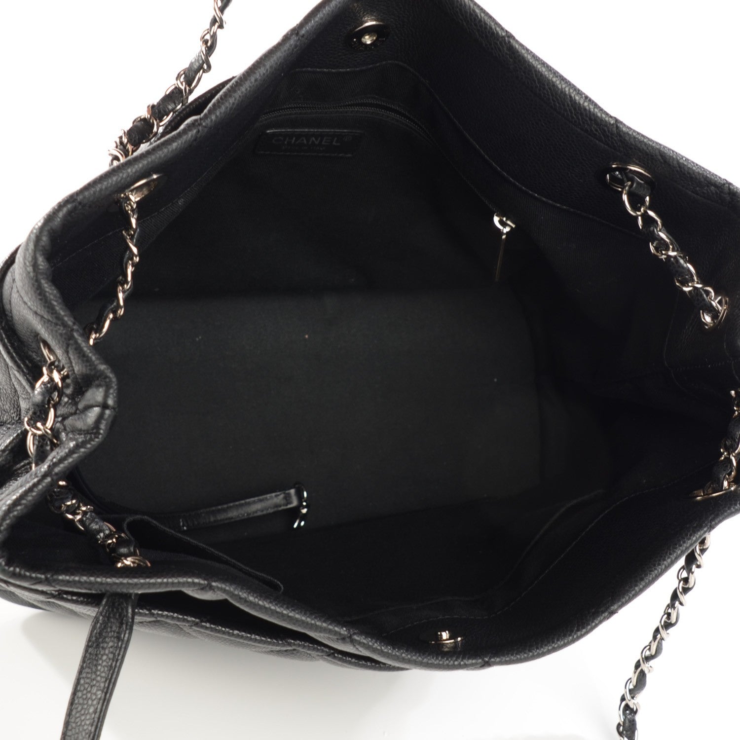 Chanel Caviar Quilted CC Timeless Soft Tote Black 5 of 8