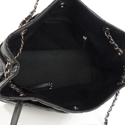 Chanel Caviar Quilted CC Timeless Soft Tote Black 5 of 8