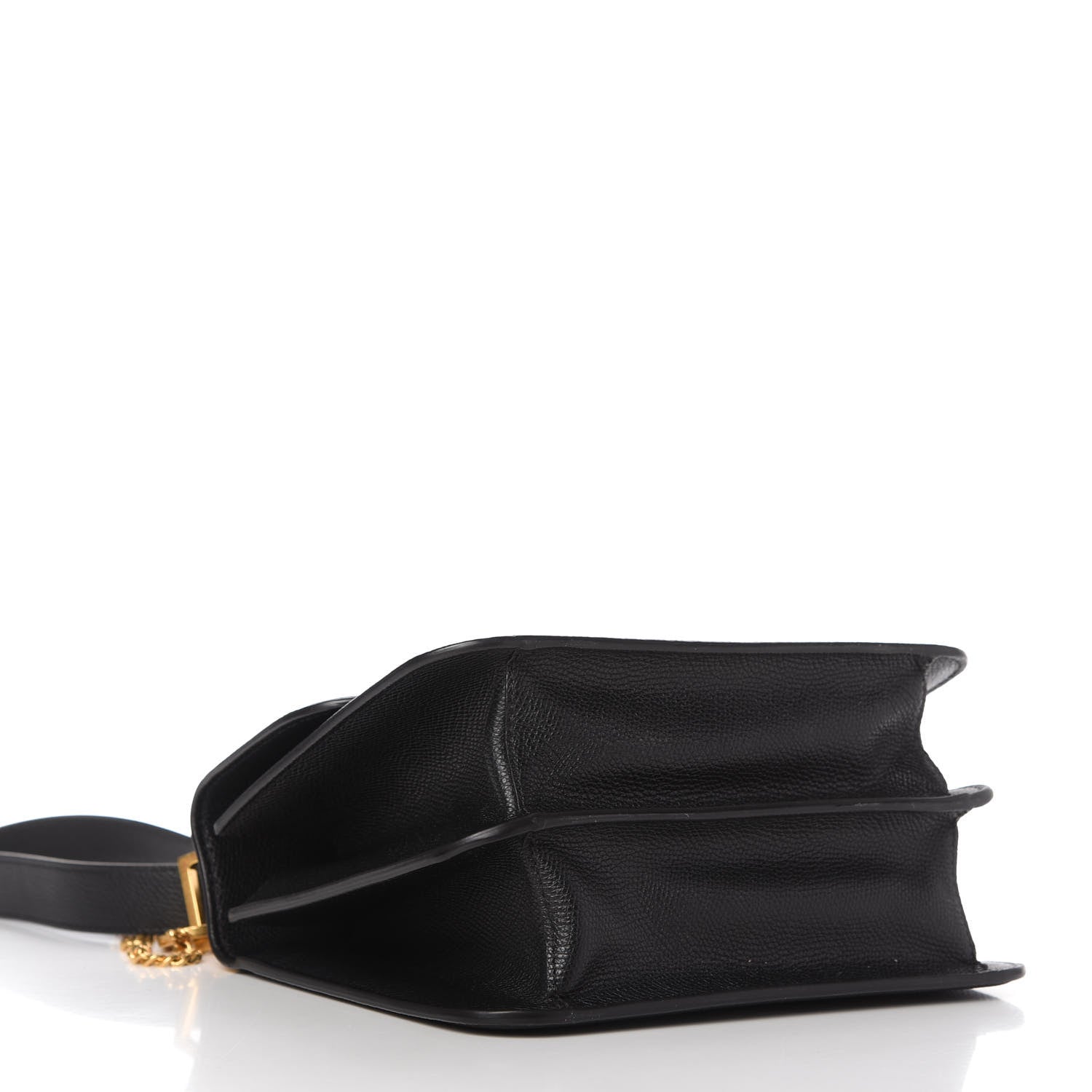 Valentino Garavani Grainy Calfskin Large VSling Shoulder Bag Black 4 of 10
