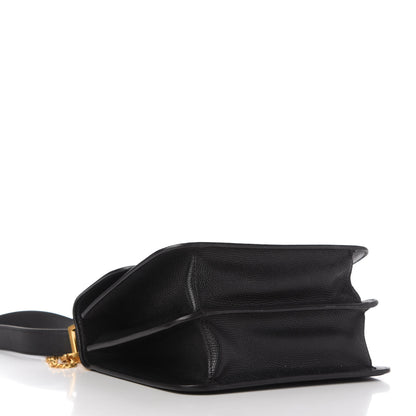 Valentino Garavani Grainy Calfskin Large VSling Shoulder Bag Black 4 of 10