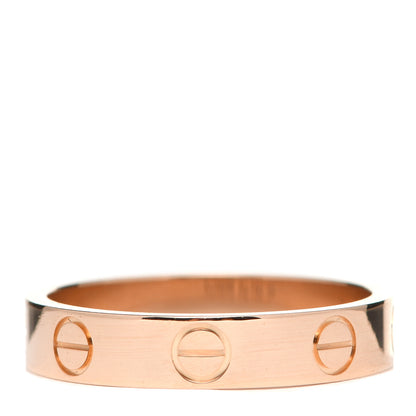 Cartier 18K Pink Gold 3.5mm LOVE Wedding Band Ring 50 5.25 3 of 4