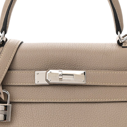 Hermes Togo Kelly Retourne 28 Gris Tourterelle 8 of 11
