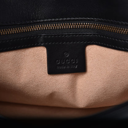 Gucci Calfskin Matelasse Small GG Marmont Shoulder Bag Black 6 of 12
