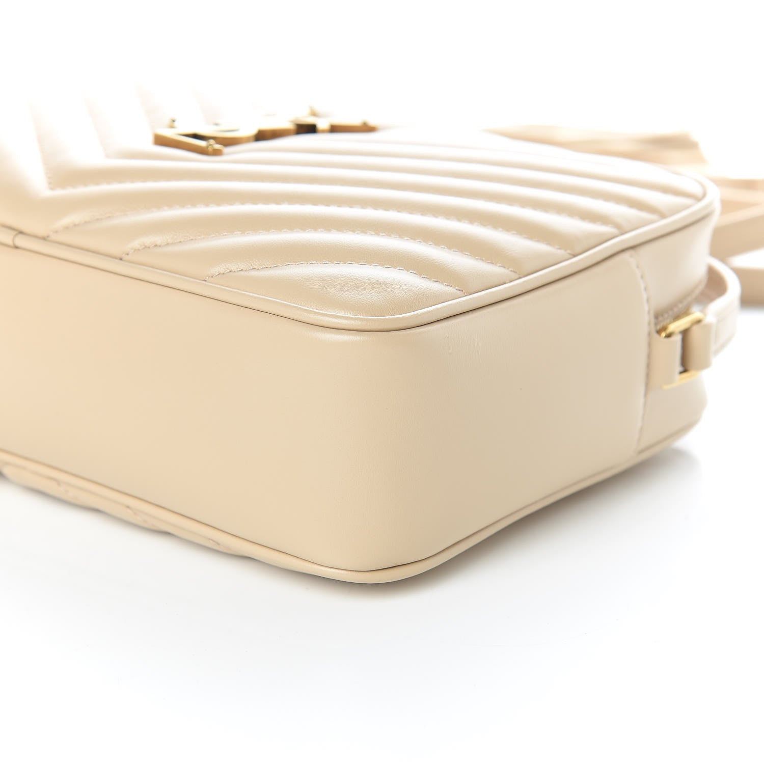 Saint Laurent Calfskin Matelasse Monogram Lou Camera Bag Nude Powder 9 of 9