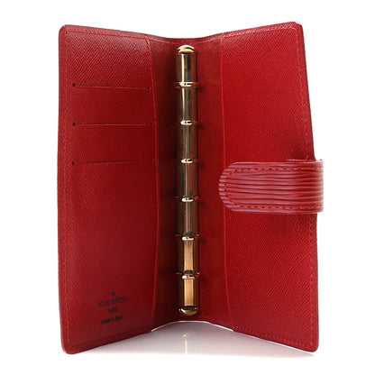 Louis Vuitton Epi Small Ring Agenda Cover Castillan Red 8 of 10