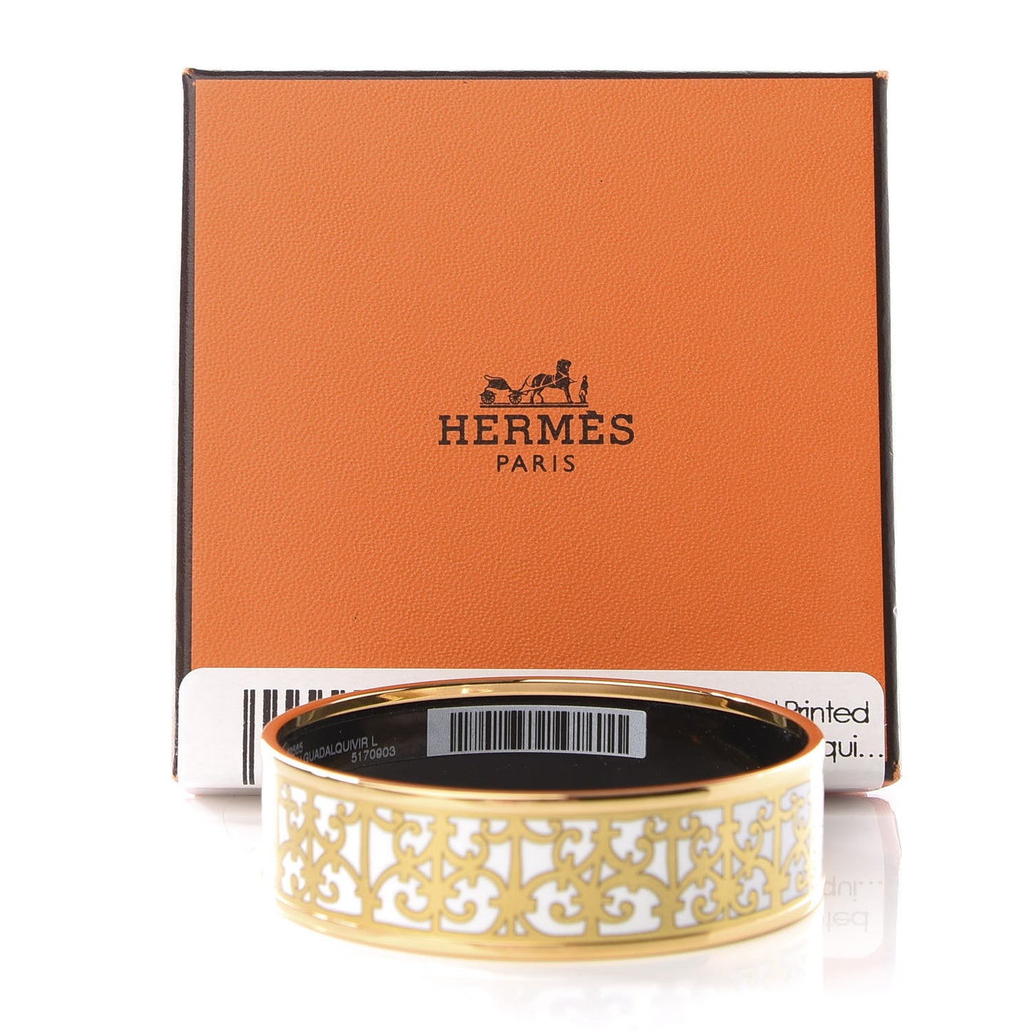 Enamel Printed Wide Balcons du Guadalquivir Bracelet 65 Gold