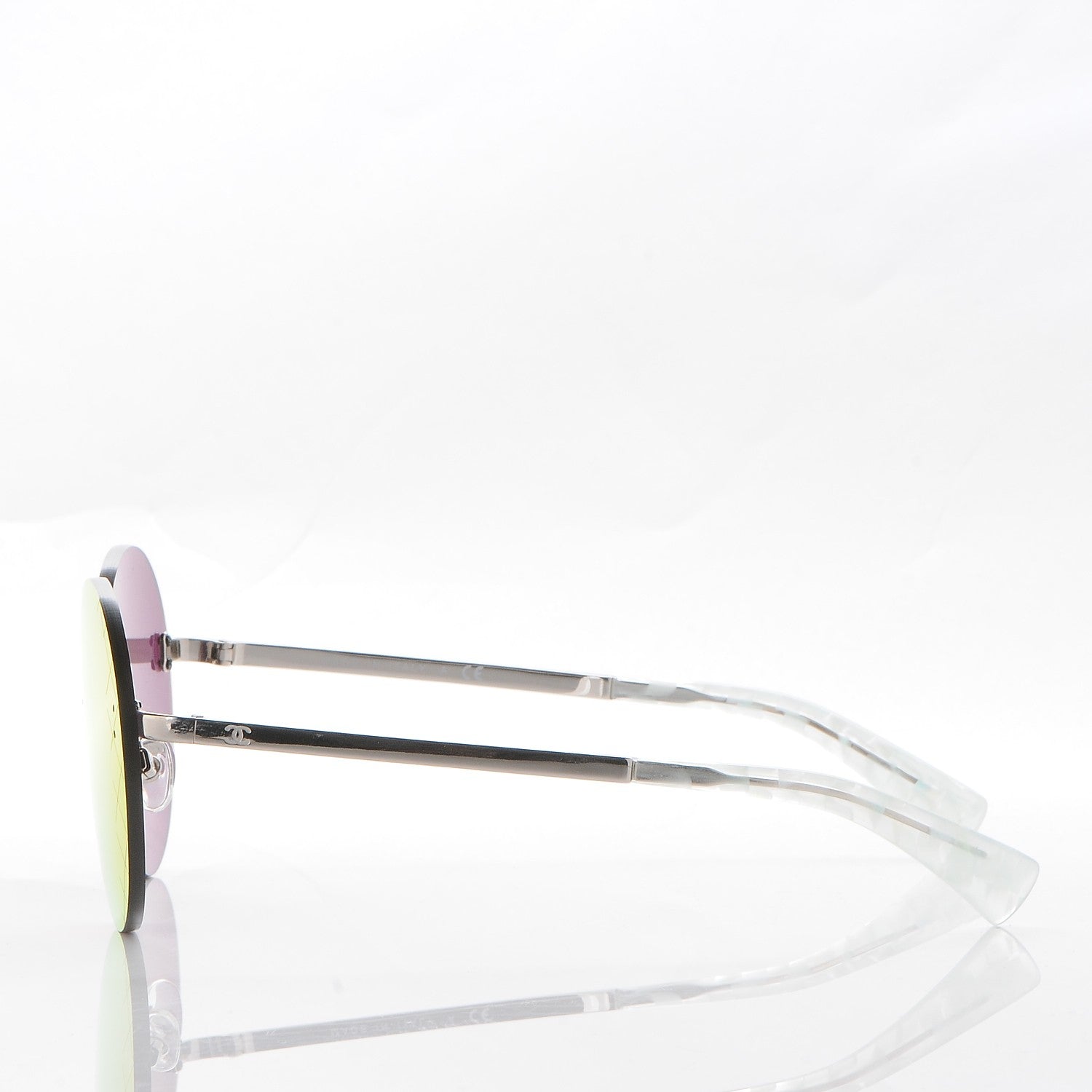 Chanel Mirrored Round Sunglasses 4216 Red 3 of 9