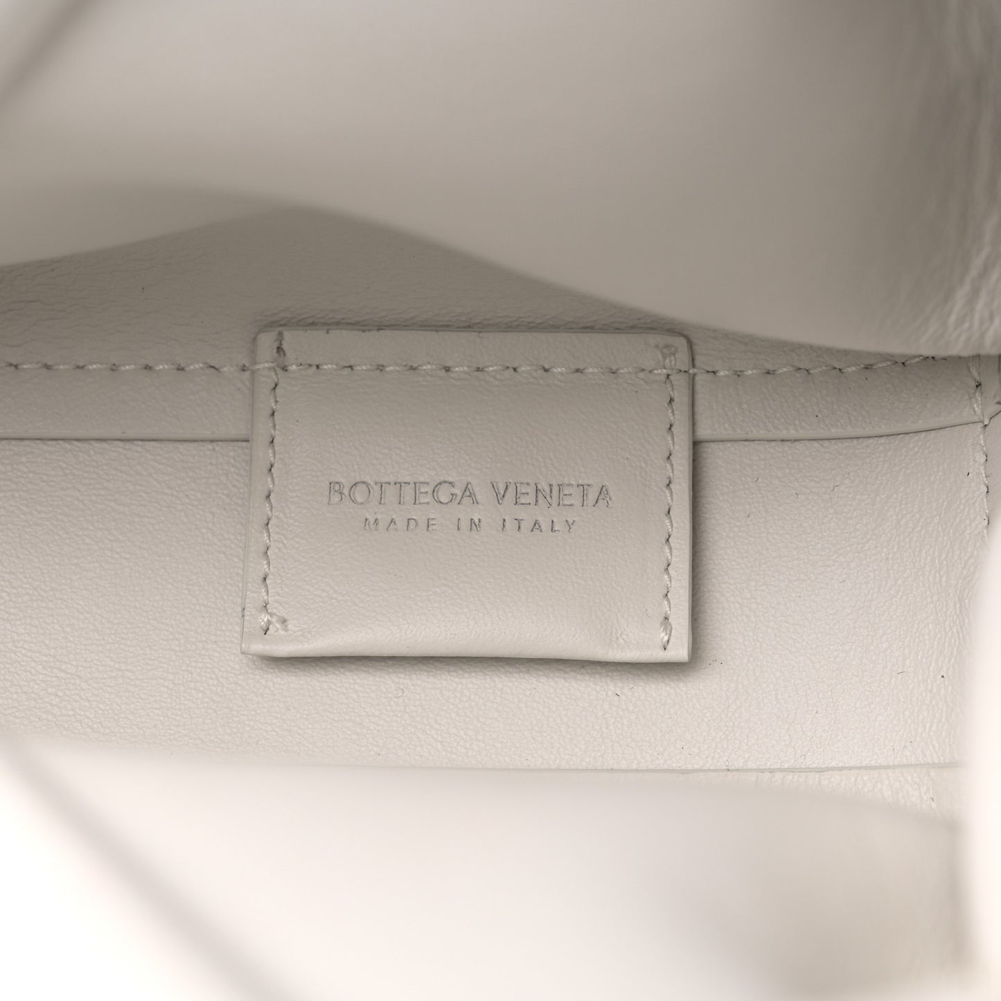 Calfskin The Point Triangle Bag Chalk