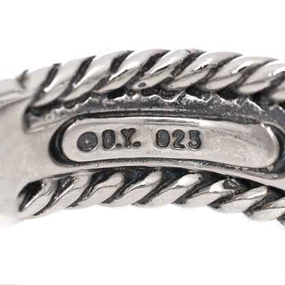 David Yurman Sterling Silver Diamond X Crossover Ring 51 5.75 4 of 4
