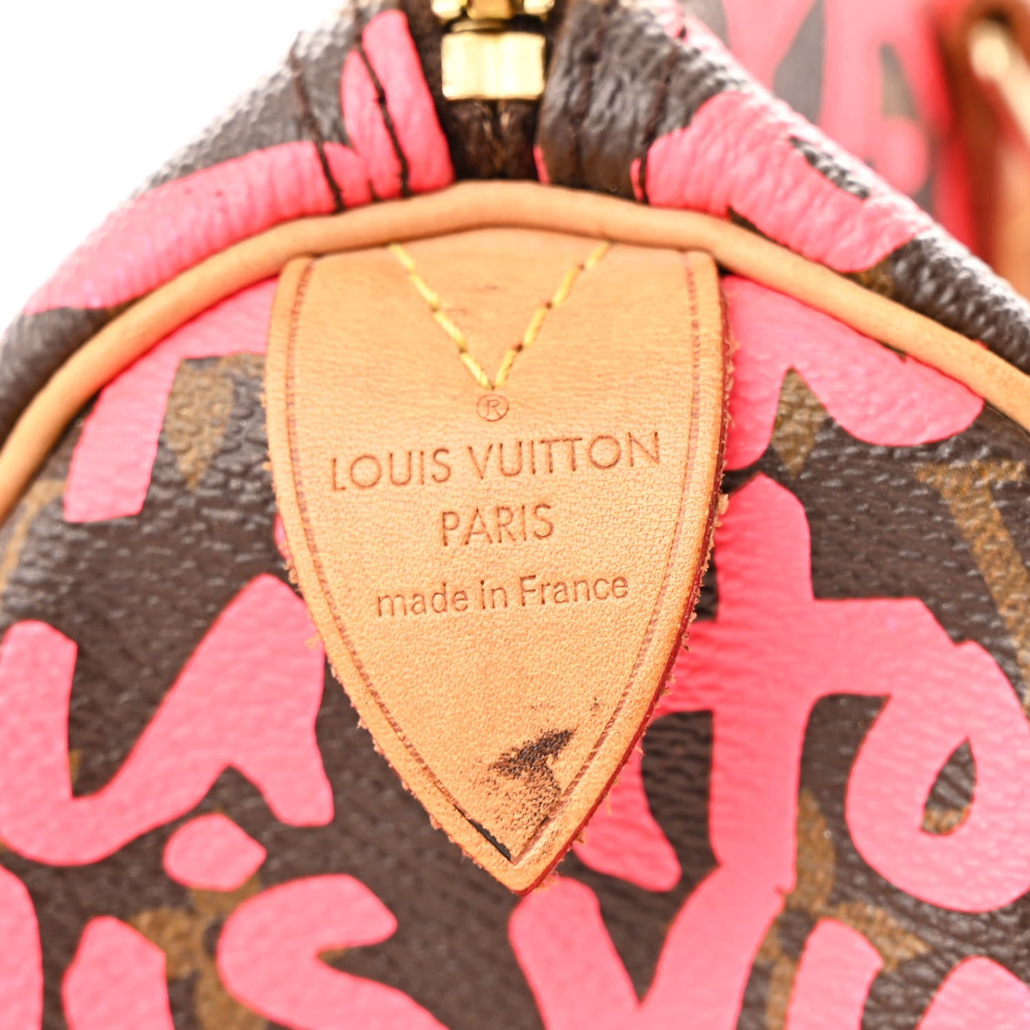 Monogram Graffiti Speedy 30 Fuchsia