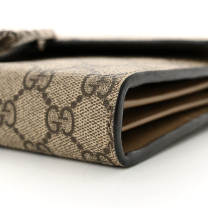 Gucci GG Supreme Monogram Mini Dionysus Chain Wallet Beige Taupe 10 of 10