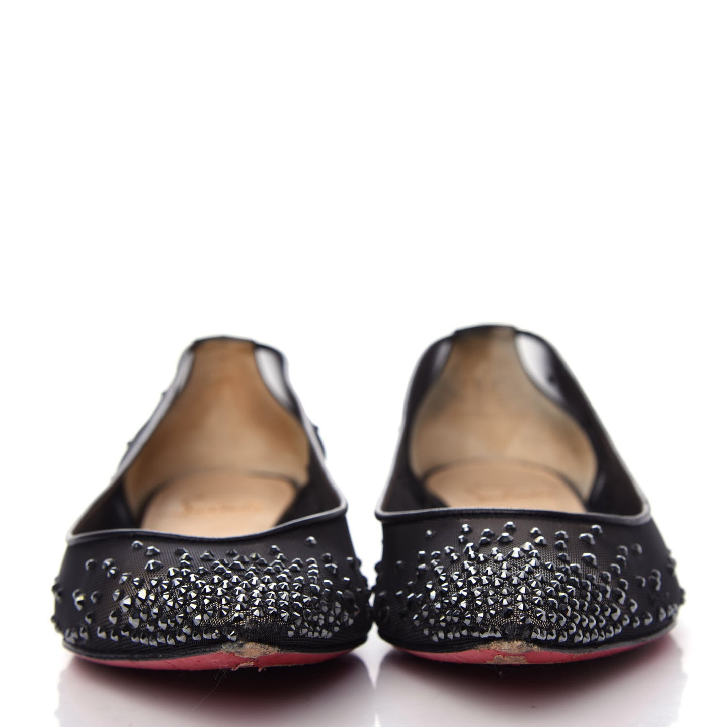 Crystal Strass Follies Flats 36.5 Black