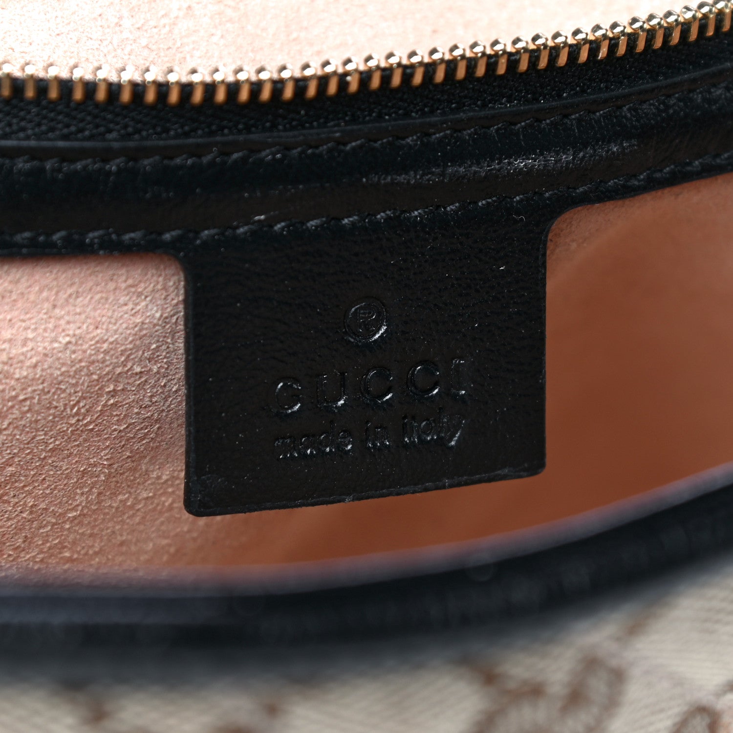 Gucci Monogram Matelasse Diagonal Small GG Marmont Shoulder Bag Beige Black 6 of 10