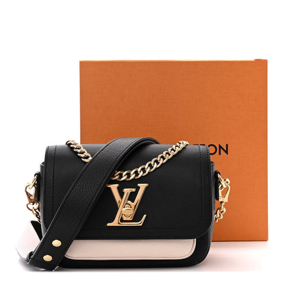 Louis Vuitton Grained Calfskin Lockme Tender Black 10 of 10