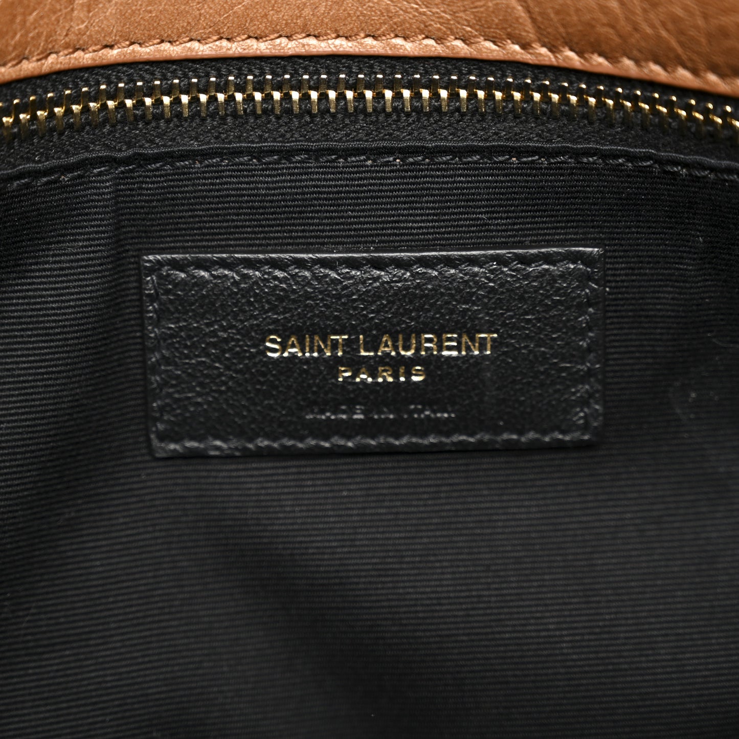 Crinkled Calfskin Matelasse Monogram Medium Niki Chain Satchel Caramel