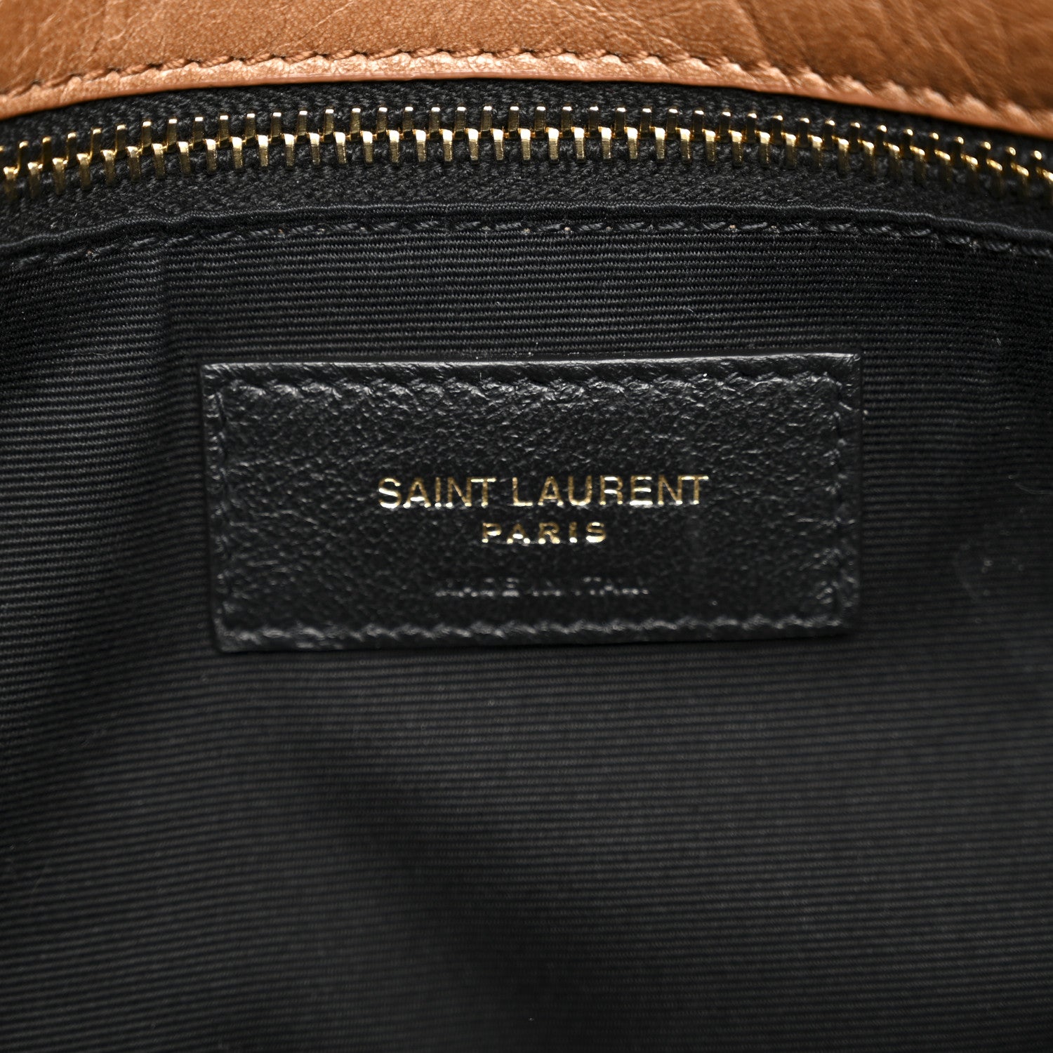 Saint Laurent Crinkled Calfskin Matelasse Monogram Medium Niki Chain Satchel Caramel 7 of 10