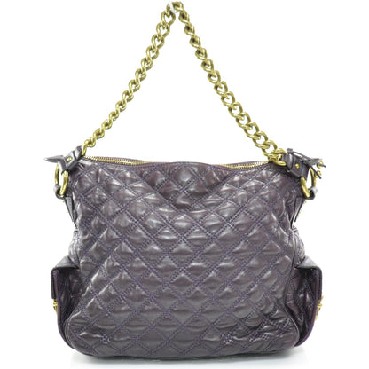Marc Jacobs Leather Quilted Multipocket Hobo Violet 4 of 8