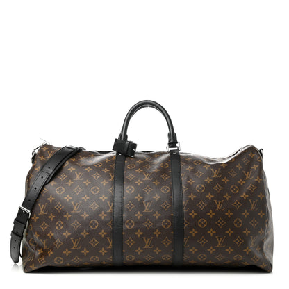 Louis Vuitton Monogram Macassar Keepall Bandouliere 55 1 of 11