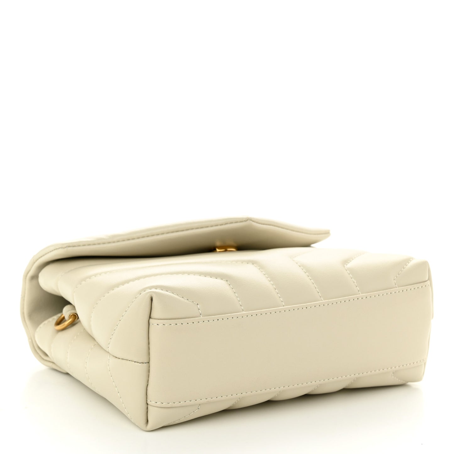 Calfskin Y Quilted Monogram Toy Loulou Crossbody Bag Crema Soft