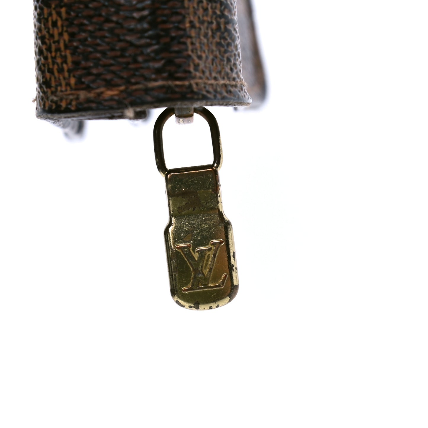 Damier Ebene Zippe Zipped Compact Wallet
