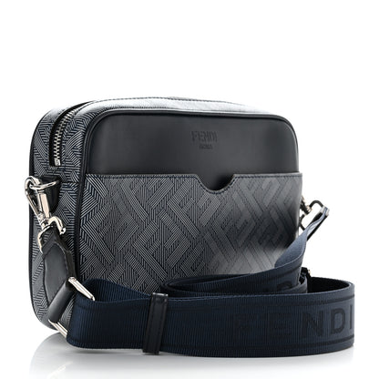 Fendi Calfskin Shadow Striped FF Logo Camera Case Multicolor 3 of 11