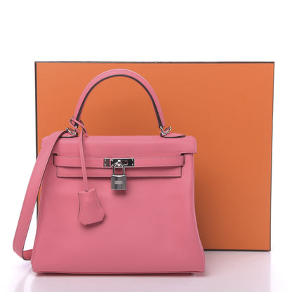 Hermes Swift Kelly Retourne 25 Rose Azalee 11 of 11