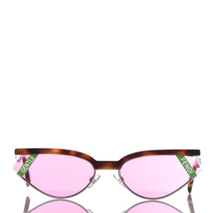 Fendi x Gentle Monster Cat Eye Sunglasses FF 0369/S Havana Pink 2 of 9