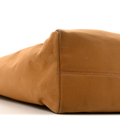 Salvatore Ferragamo Canvas Calfskin Tote Light Brown 8 of 14