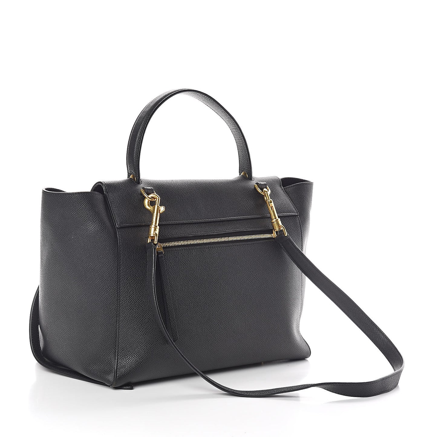 Grained Calfskin Mini Belt Bag Black