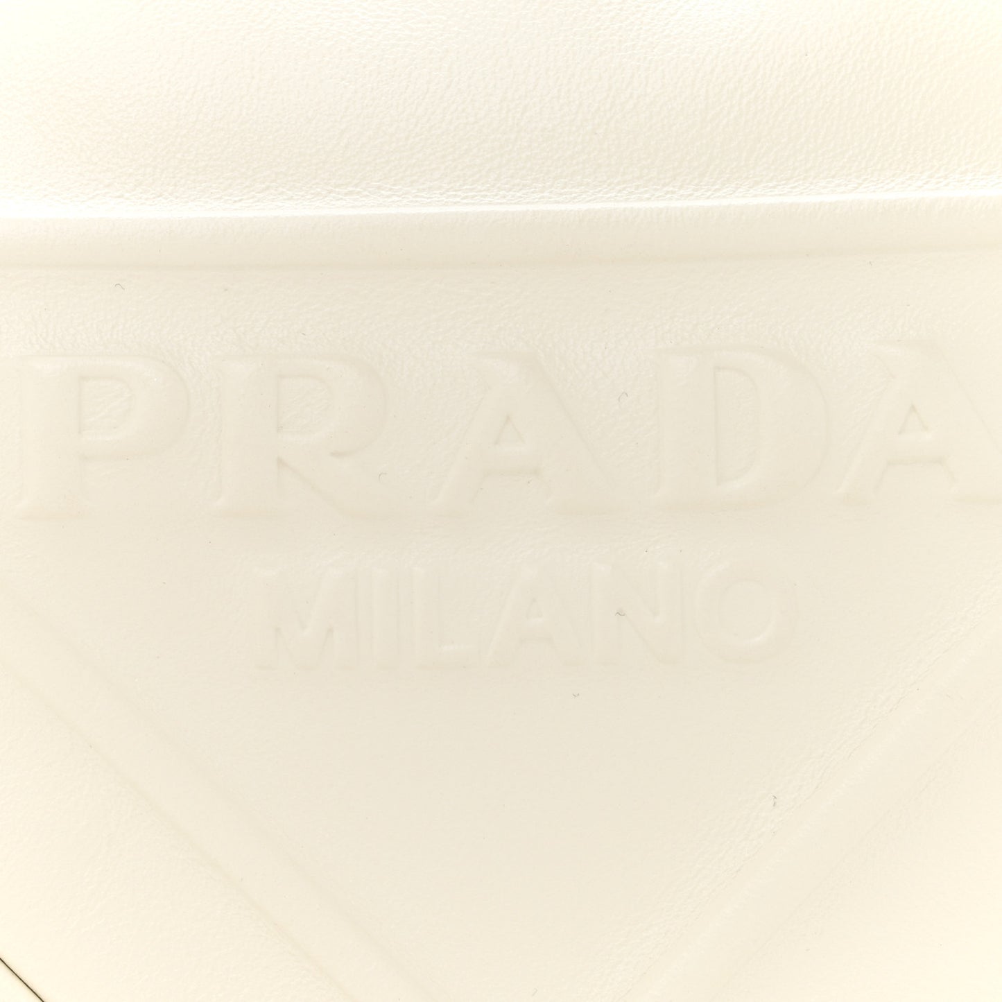 Grace Lux Triangle Shoulder Bag White