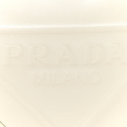 Prada Grace Lux Triangle Shoulder Bag White 8 of 10