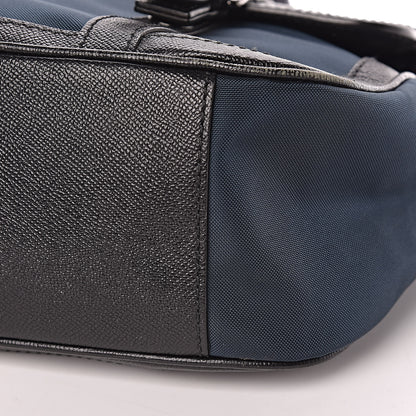 Burberry Calfskin Nylon Messenger Ink Blue 12 of 15